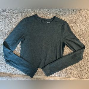Moss Girlfriend Collective Reset long sleeve crop
